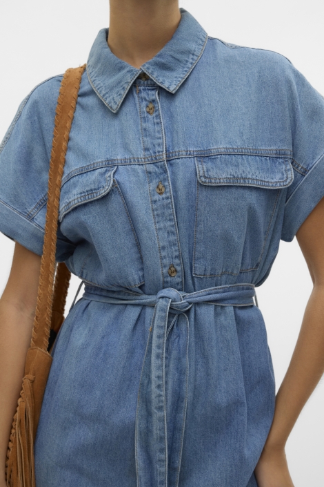 Vero Moda vmnotus ss short denim dress yo371